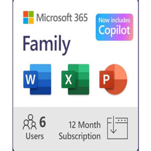 Office 365 Family | 12-Month Subscription, Up to 6 People | Word, Excel, PowerPoint | 1TB OneDrive Cloud Storage